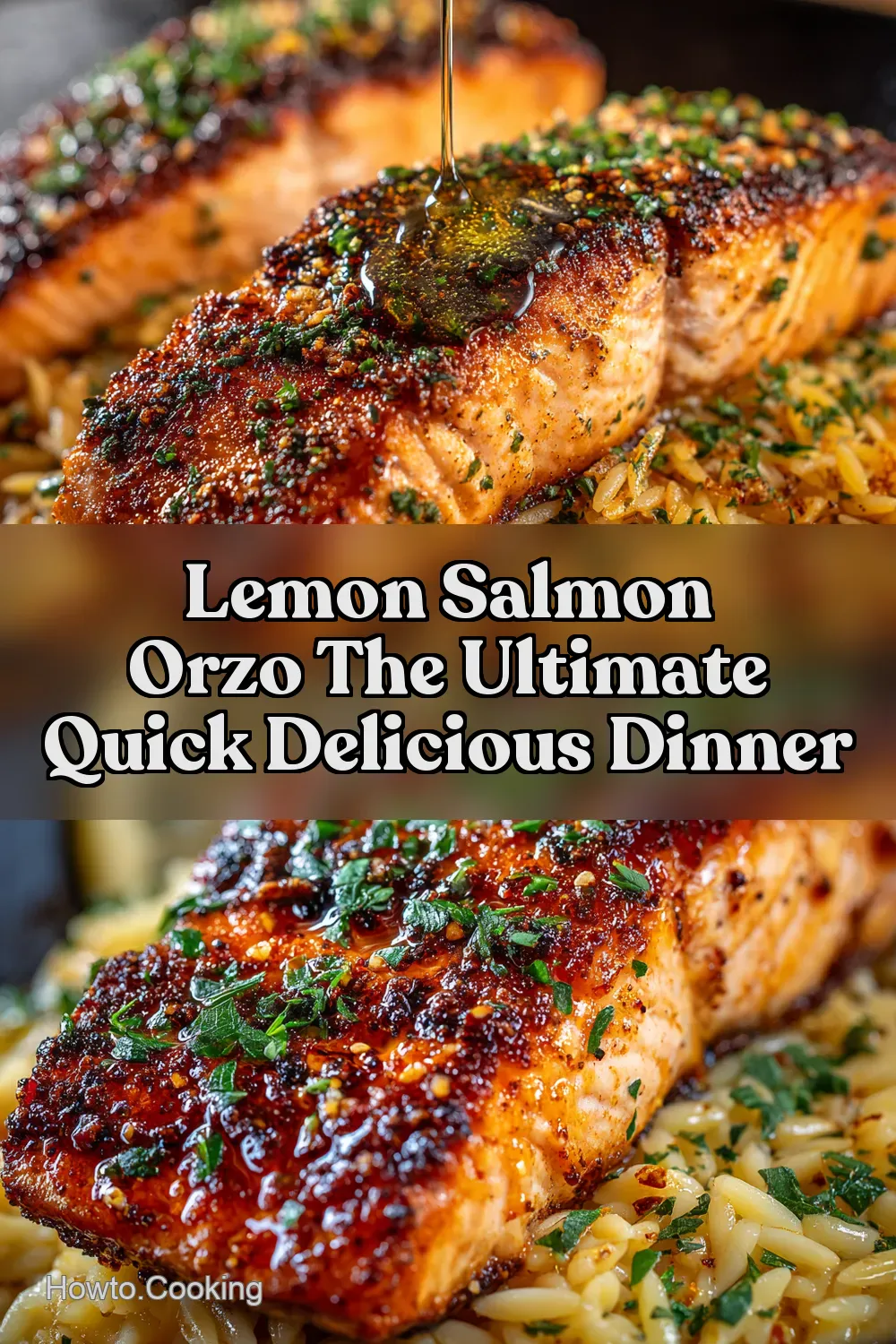 PanSeared Salmon with Lemon Orzo Restaurantworthy Easy