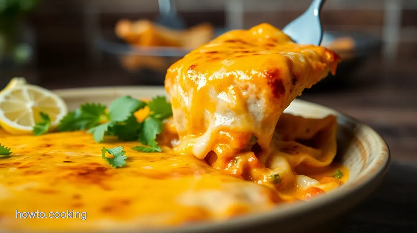 Cheesy Wolf Brand Chile Enchiladas with Mushroom Soup