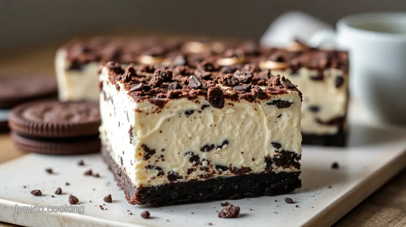 How to Bake Oreo Cheesecake Bar Delight in 55 Min: A Creamy Dream! Oreo Cheesecake Bar Delight