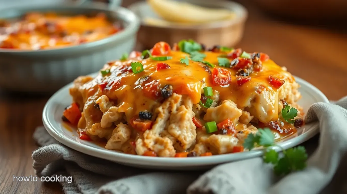 Ultimate Comfort: My Savory Baked Chicken Casserole with Tex-Mex Flavors Baked Chicken Casserole with Tex-Mex Flavors