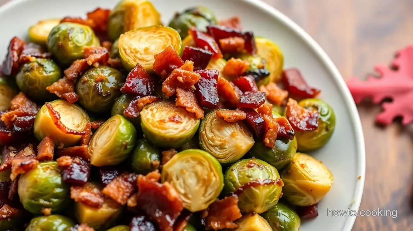 Maple-Glazed Brussels Sprouts with Crispy Bacon