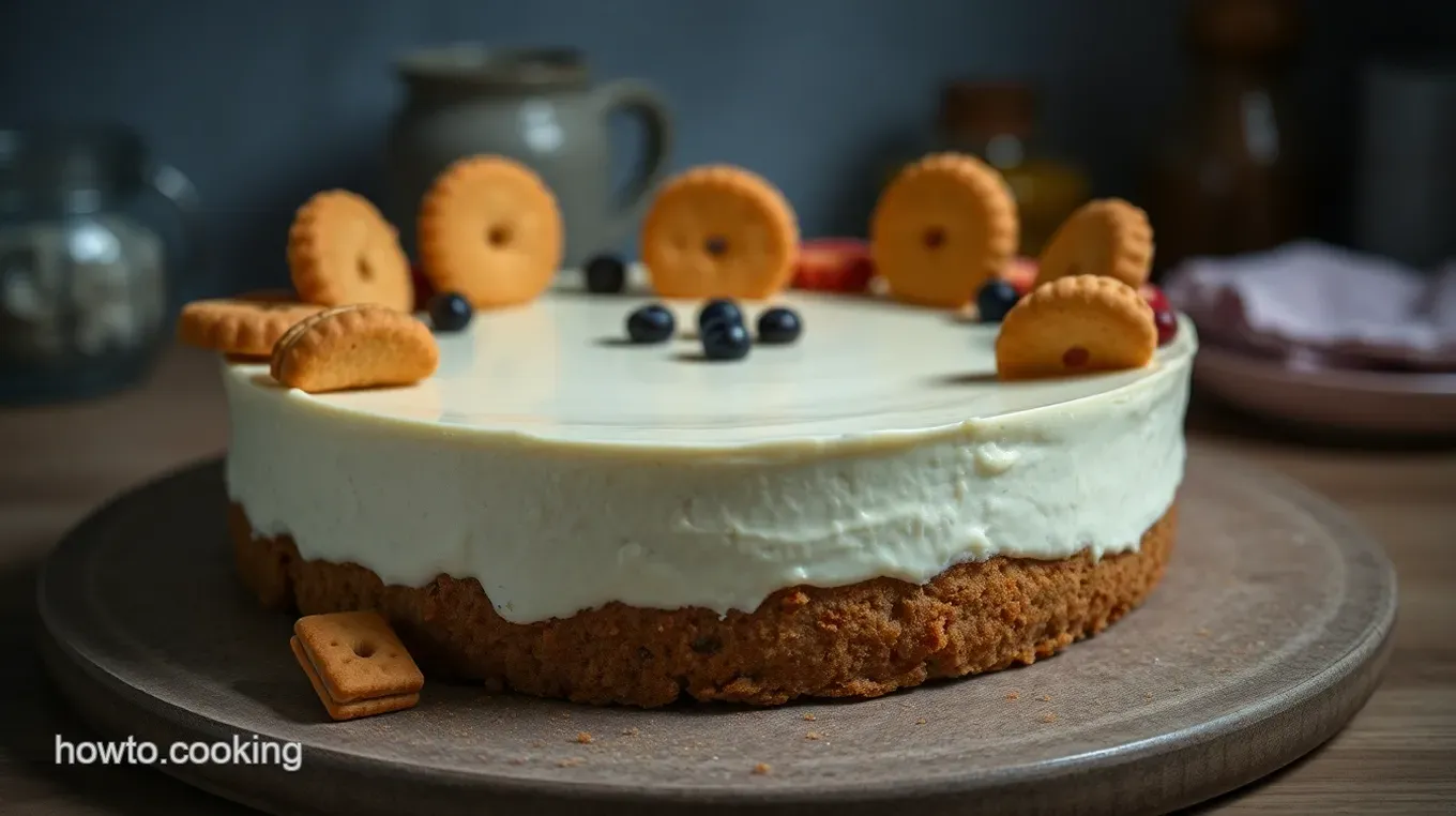 Deliciously Easy No-Bake Cheesecake Recipe: My Family' s Favourite Treat Creamy No-Bake Cheesecake with a Crunchy Biscuit Base