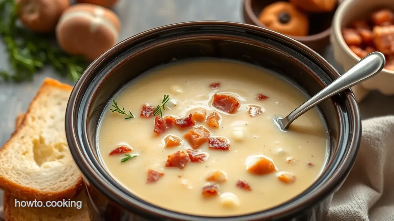 How to Make Easy Crock Pot Potato Soup with Creamy Bacon: A Cozy Delight! Crock Pot Potato Soup with Creamy Bacon
