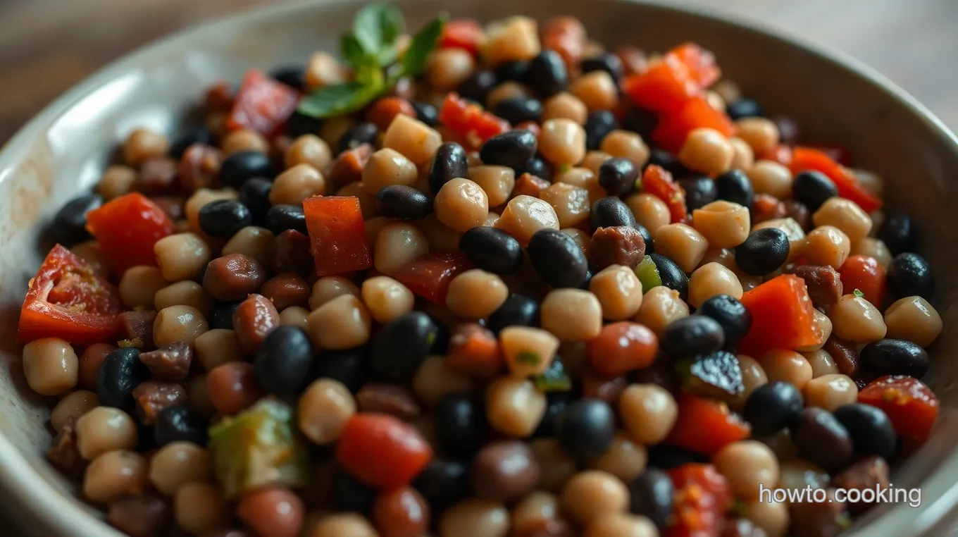 Hearty Mediterranean Bean Salad