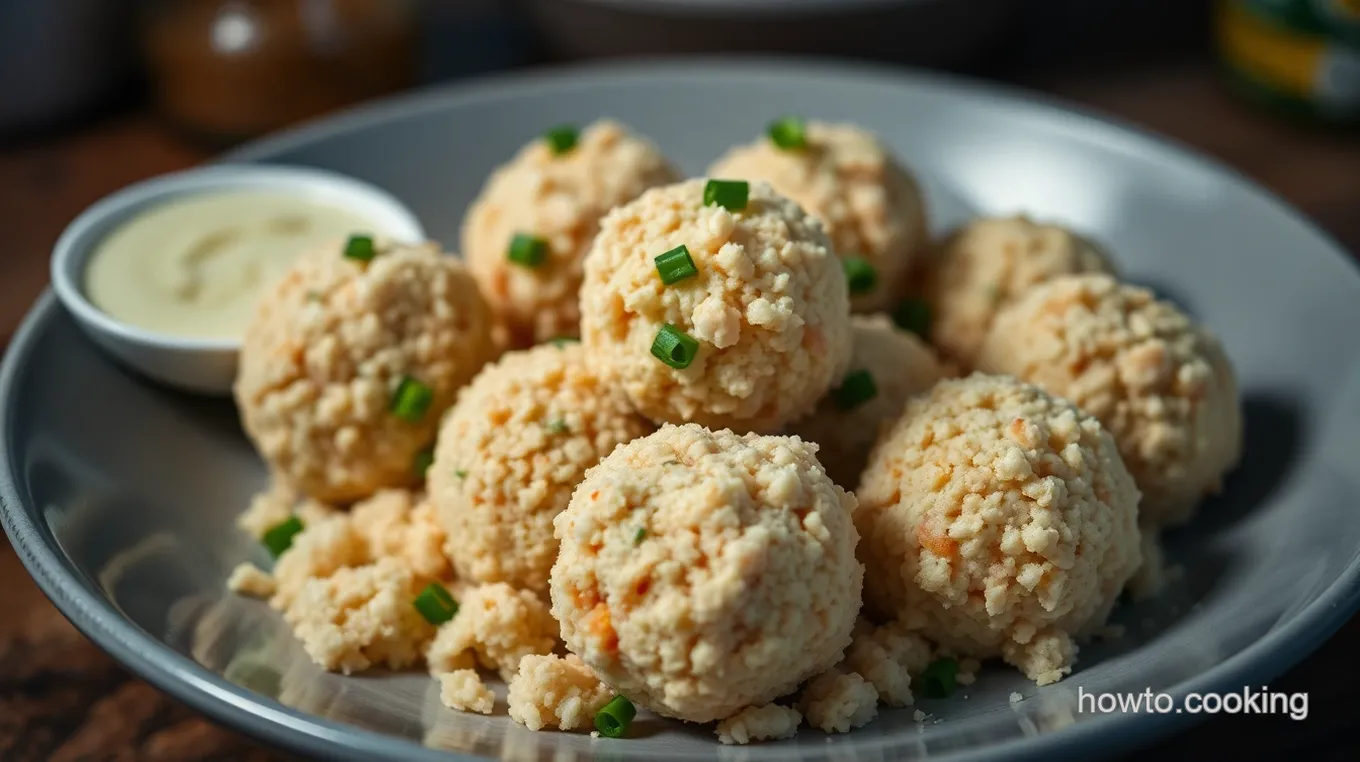 Savory Crab Balls with Zesty Dip