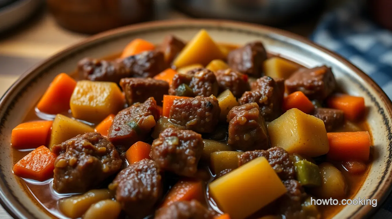Savory Venison Stew with Root Vegetables