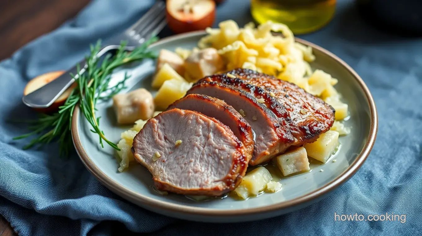 Duck Breast with Sauerkraut