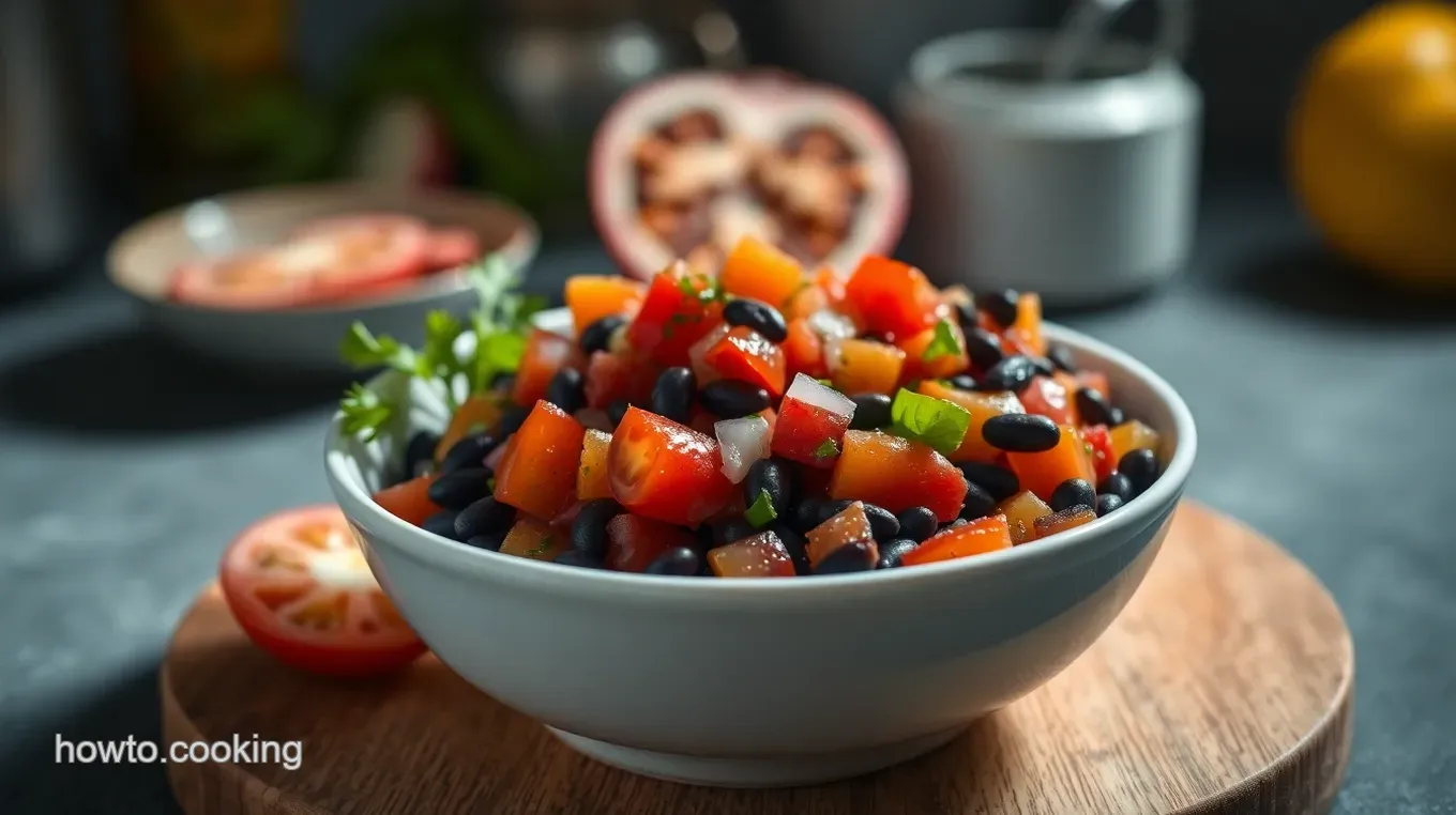 My Easy Zesty Black Bean Salsa: A Fiesta in Every Bite! Zesty Black Bean Salsa: A Fiesta in a Bowl!