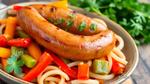 Bake Italian Sausage with Colorful Veggies