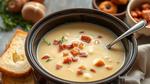 Crock Pot Potato Soup with Creamy Bacon