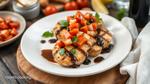 Grilled Chicken Bruschetta with Balsamic