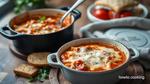 One-Pot Lasagna Soup with Cheesy Toppings