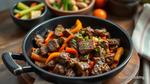 Stir-Fry Beef Steak with Colorful Veggies