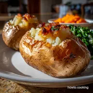 Quick Baked Potato: Crispy Skin Fluffy in 15 Mins
