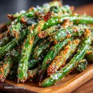 Crispy Air Fryer Parmesan Green Beans Ready in 15