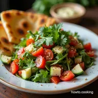 Authentic Lebanese Fattoush Salad Recipe with Sumac Dressing