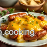The Ultimate Comfort: Bake Cheesy Potatoes with Smoked Sausage