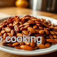 Bake Chopped Almonds with Sweet Asian Sauce