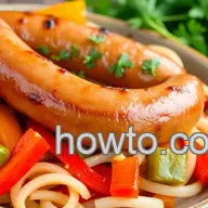 Bake Italian Sausage with Colorful Veggies