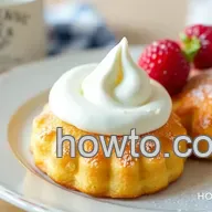 Delightful Lemon Madeleine Cake with Whipped Cream: A French Treat!