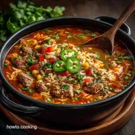 Proper Beefy Mexican Rice Soup Hearty Quick and Easy Weeknight Comfort