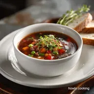 Best Ever Easy Vegetable Beef Soup for 8 Servings