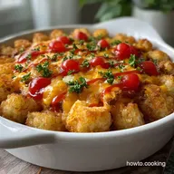 Big Mac Tot Casserole with Ground Beef for 8