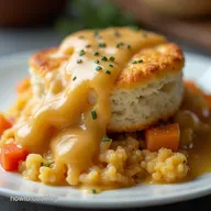 The Ultimate Biscuits and Gravy Hashbrown Breakfast Casserole