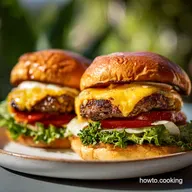 Blackstone Recipe with Smash Burgers for 4 Servings