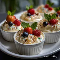 Cute New Year Desserts: Velvety Champagne Mousse