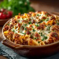 Gloriously Cheesy Baked Beef Pasta Casserole Recipe