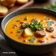The Best Cheesy Hamburger Potato Soup Recipe Hearty Easy