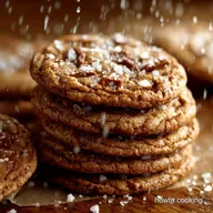 Toffee Cookies: Chewy Browned Butter Recipe with Sea Salt Finish
