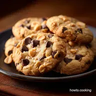 Proper Thick Chewy Chocolate Chip Peanut Butter Cookies Recipe