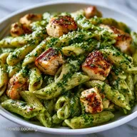 Chicken Pesto Penne Pasta in 30 Minutes