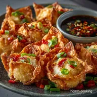 RestaurantStyle Crab Rangoon The Crispiest Wontons Creamy Filling