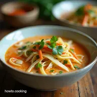 Creamy Coconut Thai Vegetable Noodle Soup Recipe