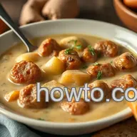 Cooked Potato Sausage Chowder Delight