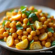 Coronation Crunch Quick Curry Chickpea Cottage Cheese Salad