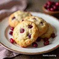 Buttery Cranberry Almond Shortbread Cookies Recipe