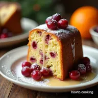 The Ultimate Christmas Cranberry Pound Cake with Orange Glaze
