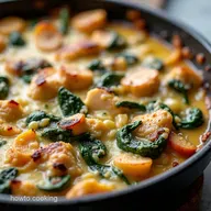 Chicken Spinach Mushroom Bake Easy LowCarb Casserole