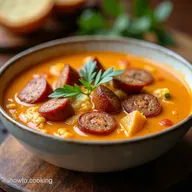 Hearty Creamy Parmesan Italian Sausage Soup Recipe