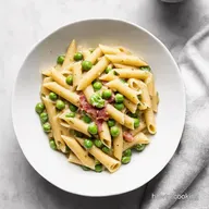 Creamy Pasta e Piselli Quick Italian Pea Pancetta Recipe