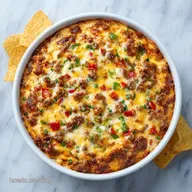 Easy Rotel Dip with Ground Beef