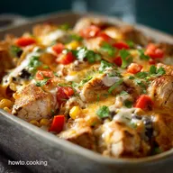 FussFree Creamy Southwest Chicken Casserole Easy Weeknight Bake