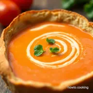 Creamy Tomato Soup in a Bread Bowl Recipe: San Francisco Treat!