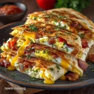 Easy Bacon Egg Cheese Breakfast Quesadillas Recipe 30 Mins