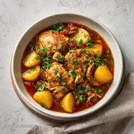 Crock Pot Creamy Chicken Stew for 6 Servings