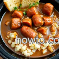 Hearty Crockpot Brown Gravy Smoked Sausage Recipe: A Comforting Delight